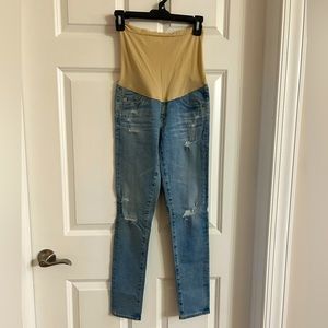 Distressed Maternity Jeggings